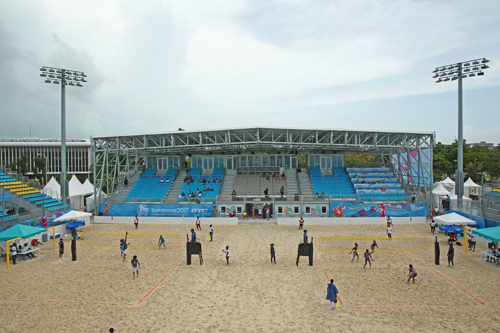 Beach volleyball is taking place at the same venue which hosted the FIFA Beach Soccer World Cup ©Getty Images