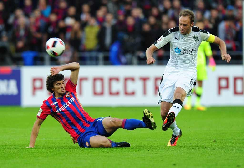 Roman Eremenko, left, will be banned until October of next year ©Getty Images