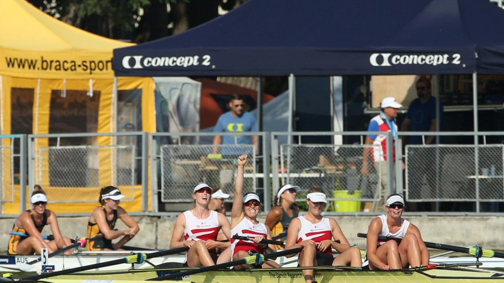 Denmark squeezed into the final of the women's four ©FISA