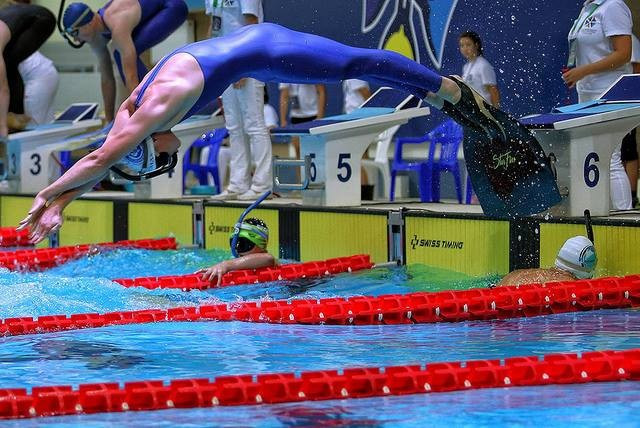 Young finswimming stars are competing in Tomsk ©CMAS