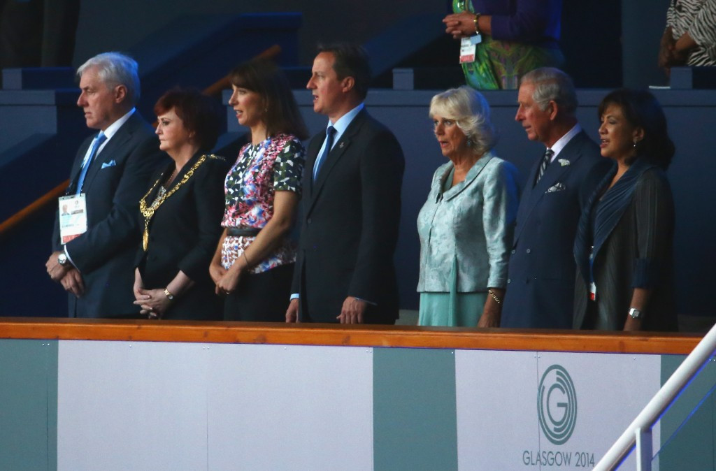Prince Charles and the Duchess of Cornwall were present at the Glasgow 2014 Opening Ceremony ©Getty Images