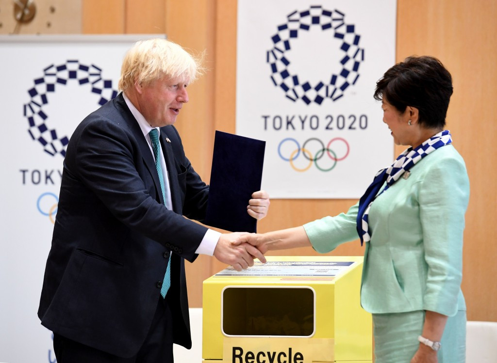 British Foreign Secretary Boris Johnson, left, has given advice to Tokyo Governor Yuriko Koike, right, ©Getty Images