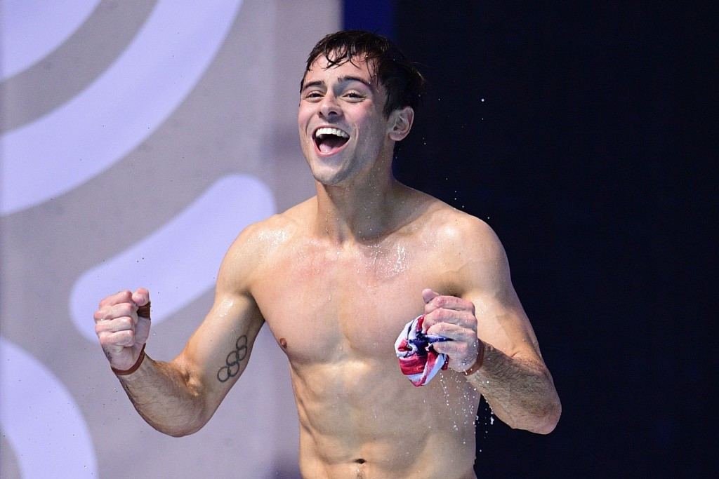 Tom Daley produced a superb performance to claim the 10m platform diving world title ©Getty Images