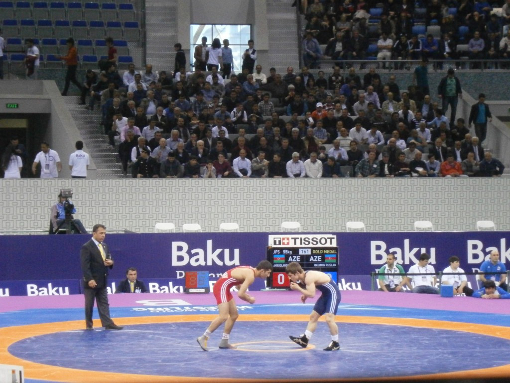 The hosts were also impressive in the wrestling, in front of a passionate crowd