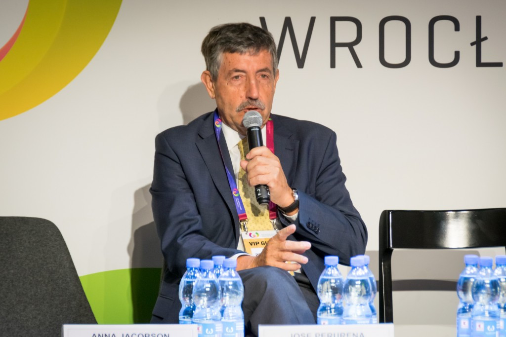 IWGA President José Perurena was delighted with the event so far during a media briefing earlier ©IWGA
