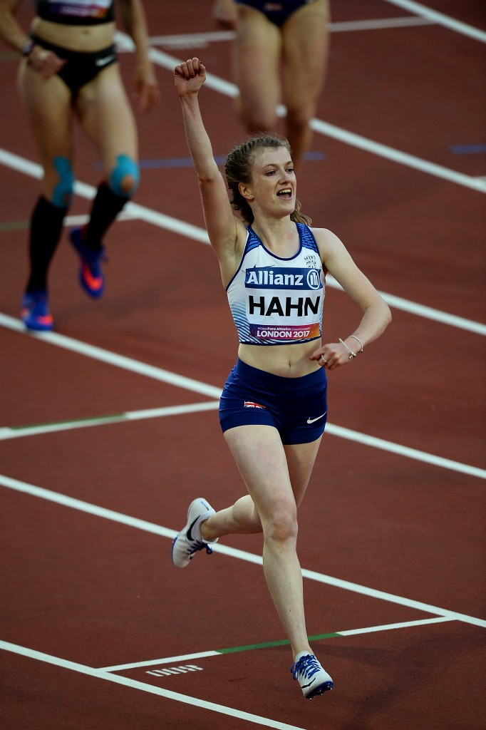 Great Britain's Sophie Hahn stormed to a world record time in the women's 100m T38 ©Getty Images