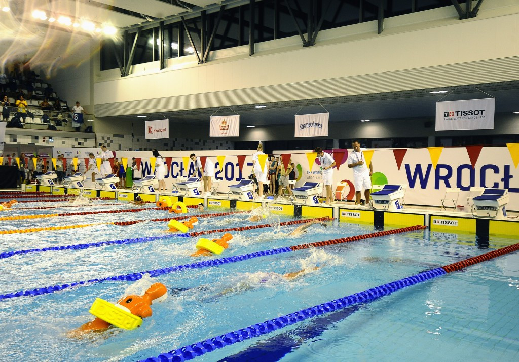 Eight sets of medals were awarded at the Orbita Indoor Swimming Pool today ©IWGA