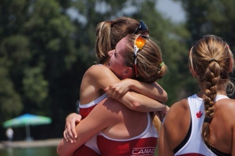 Canada enjoyed victory in the women's eight ©World Rowing
