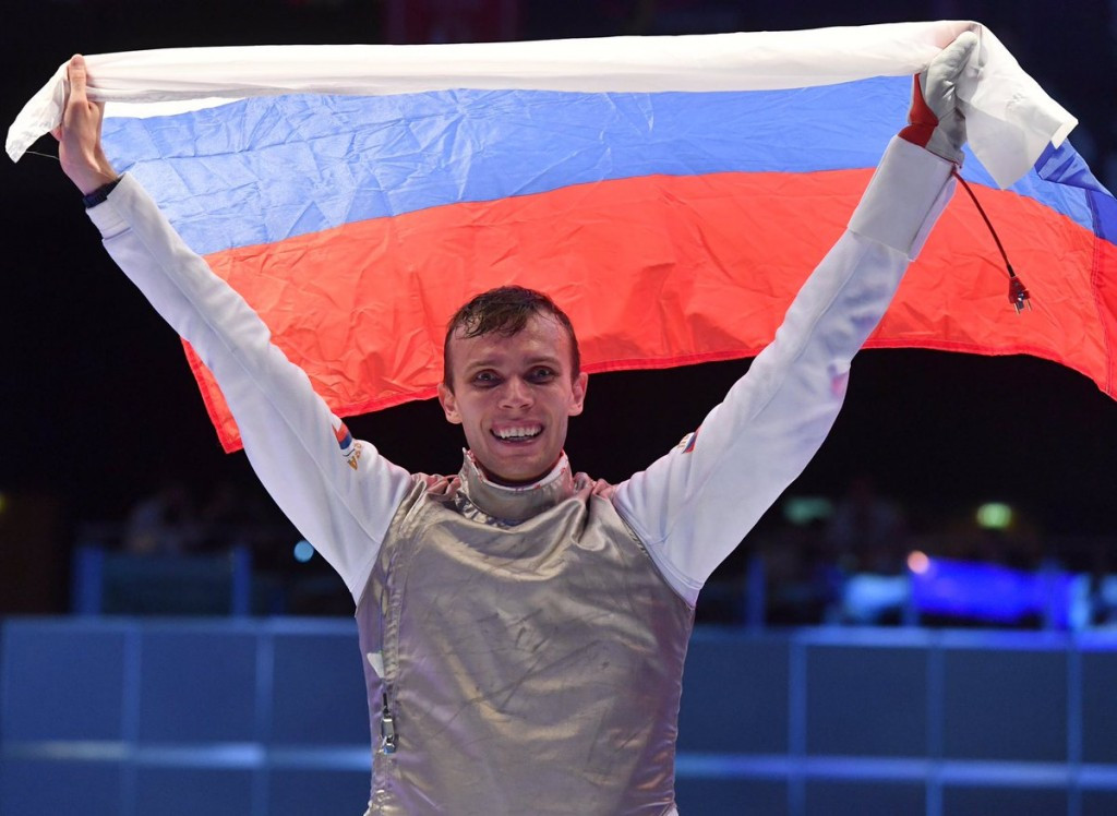 Dmitry Zherebchenko's victory in the men's foil was one of two shock wins for Russia today ©Getty Images