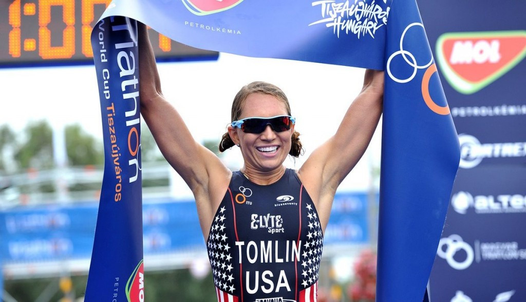 The United States’ Renée Tomlin today claimed her second consecutive win at the ITU World Cup in the Hungarian town of Tiszaujvaros ©World Triathlon/Twitter