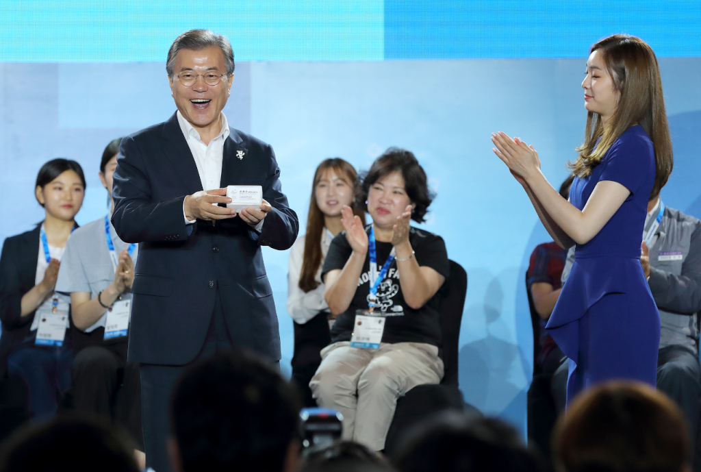 Moon backs North Korea participation with 200 days to go before Pyeongchang 2018