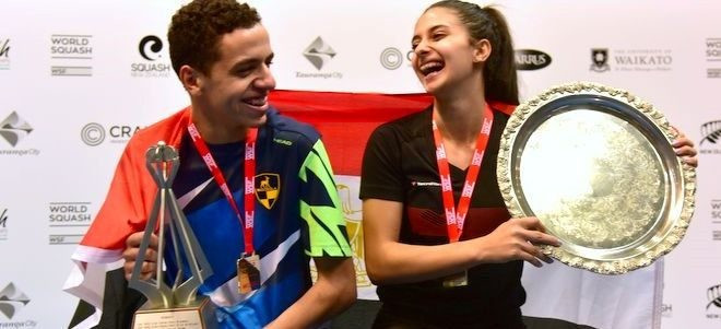 Egyptians Tarek and Araby taste victory at WSF World Junior Championships