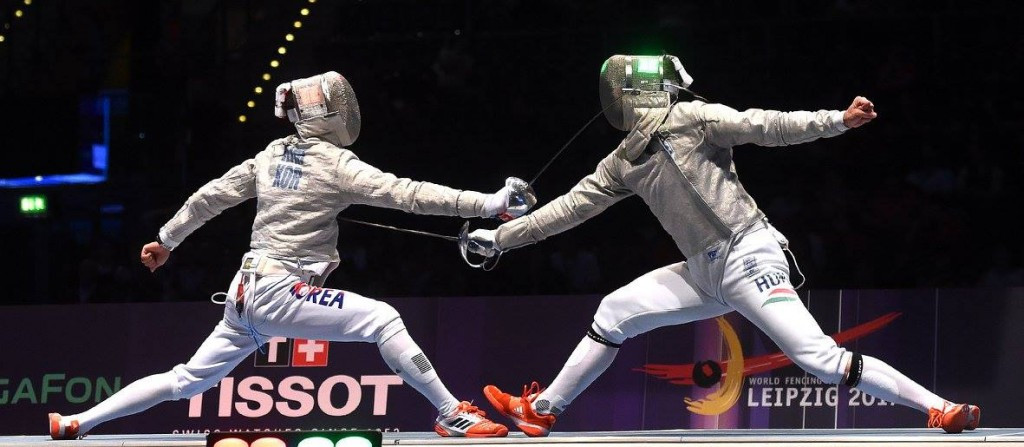 South Korea beat Hungary in the men's team sabre final ©FIE/Facebook/Bizzi-Trifiletti