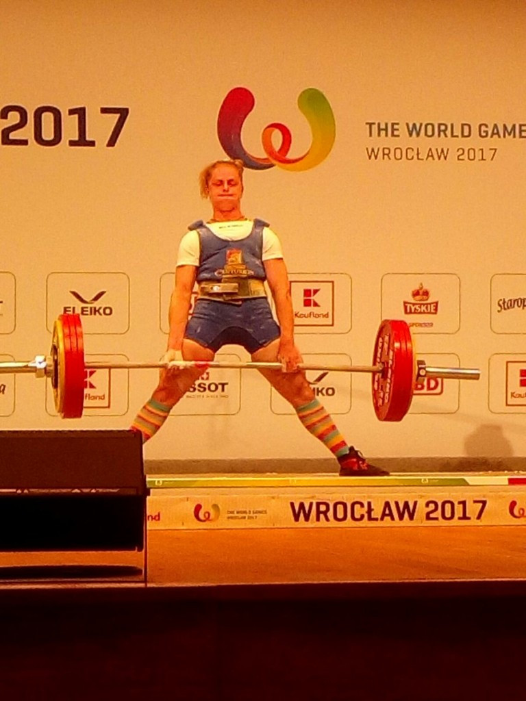 Ukraine's Larysa Soloviova won a fourth consecutive World Games middleweight title ©IWGA