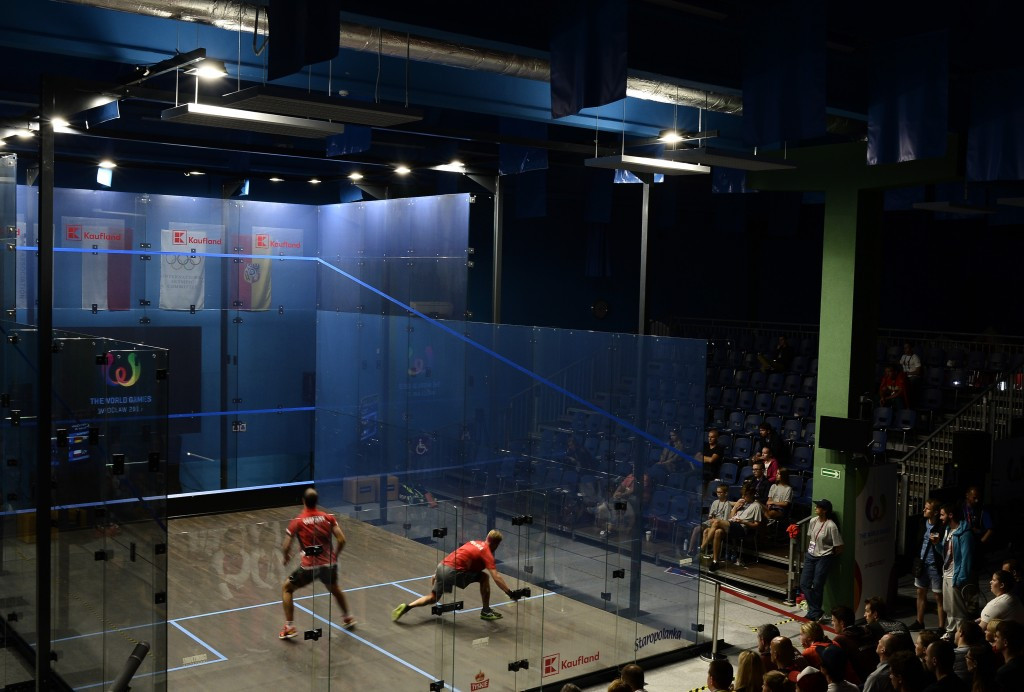 Squash competition began with a busy day of preliminary round matches ©IWGA