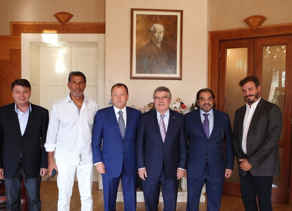It marked one of the first official meetings between Marius Vizer and Thomas Bach since their 2015 dispute ©IJF