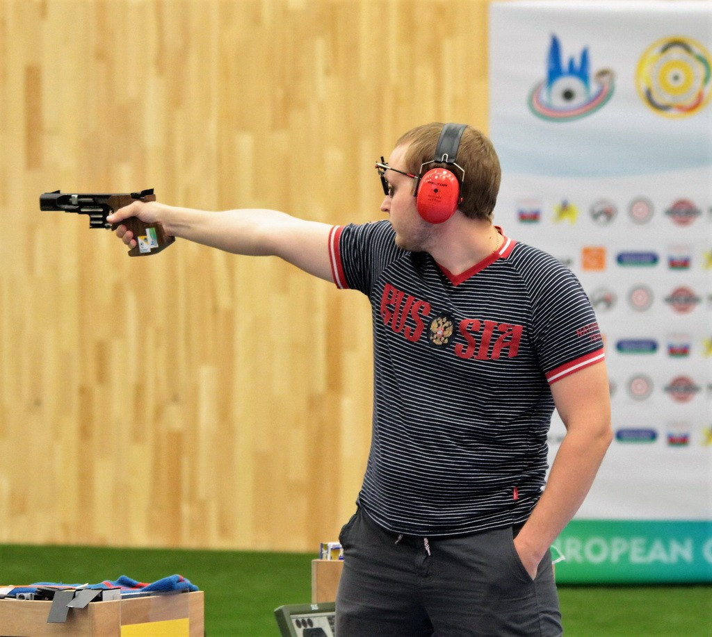 Nikita Sukhanov won the men's 25m rapid fire event ©European Shooting Confederation