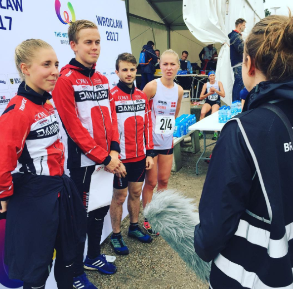 Denmark claimed the mixed relay title at Wroclaw 2017 ©IOF
