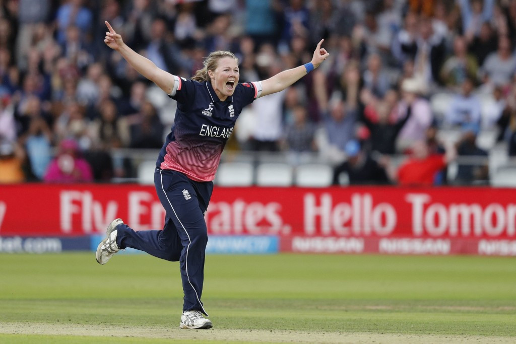 Anya Shrubsole has moved into the top 10 of the ICC women's bowling rankings for the first time in her career ©Getty Images