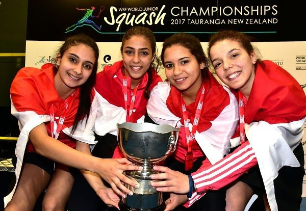 Egypt win sixth straight women's team title at WSF Junior Championships