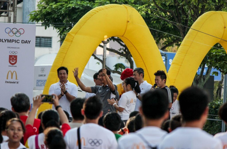 The Opening Ceremony of the Singapore Youth Olympic Festival coincided with the Olympic Day celebrations