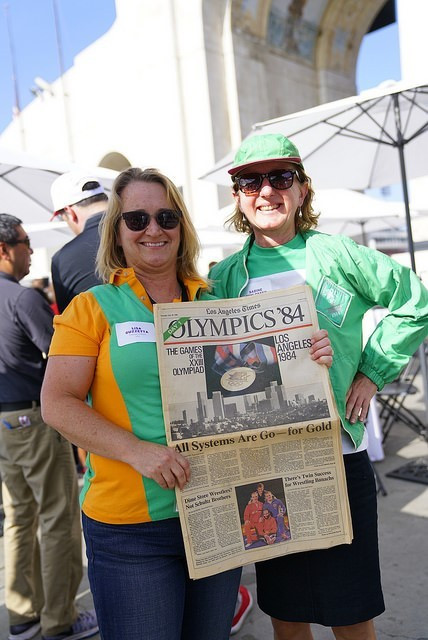More than 100 volunteers from the Los Angeles 1984 Games were in attendance at the reunion ©Los Angeles 2024