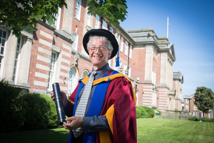 Bob Price has been awarded an Honorary Doctorate from Leeds Beckett University ©Leeds Beckett University