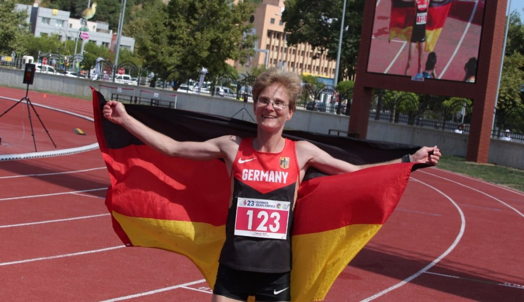 Germany's Nele Alder-Baerens was among the record-breakers on the final day of athletics action ©Twitter