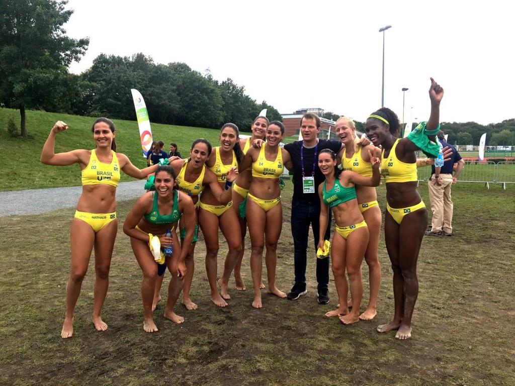 Brazil secure double beach handball gold at Wrocław 2017