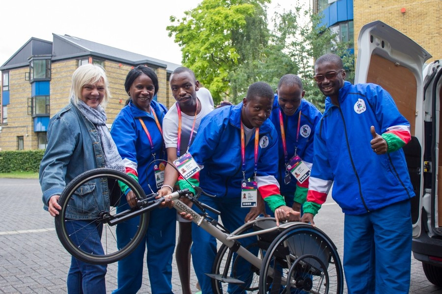 Namibia surprised with racing wheelchairs after joining IWAS