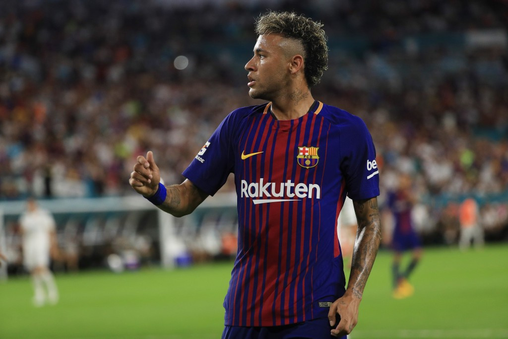 Barcelona's Neymar is at the centre of speculation over a potential world record transfer ©Getty Images