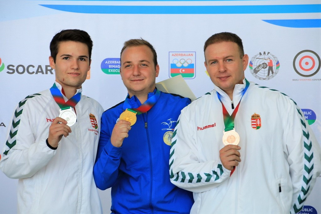 Olympic bronze medallist Alexis Raynaud claimed the men’s 300 metres rifle three positions title at the European Shooting Championships in Baku today ©European Shooting Confederation