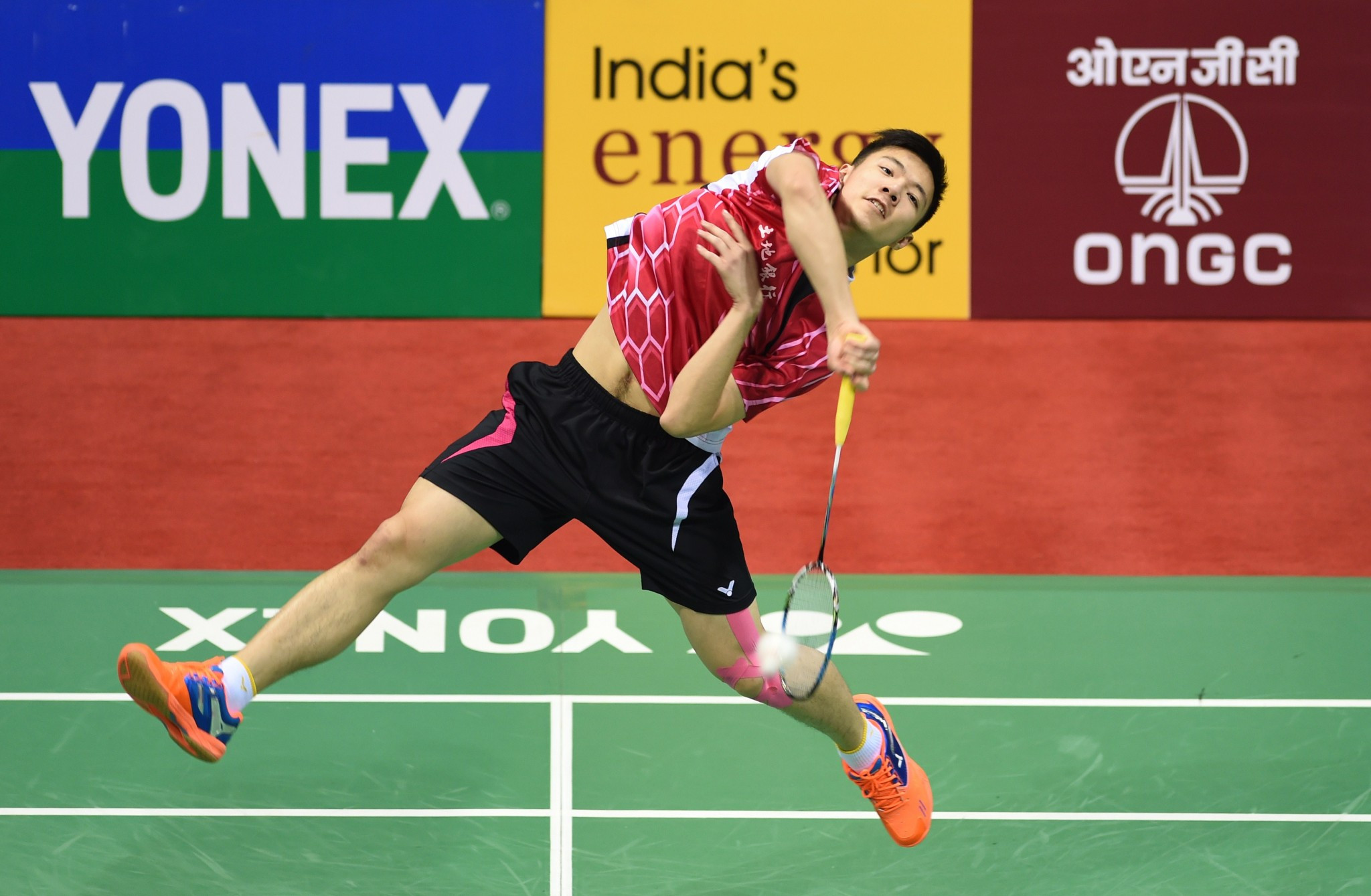 Top seed Tzu Wei Wang of Chinese Taipei is safely through to the second round of the men's singles draw ©Getty Images