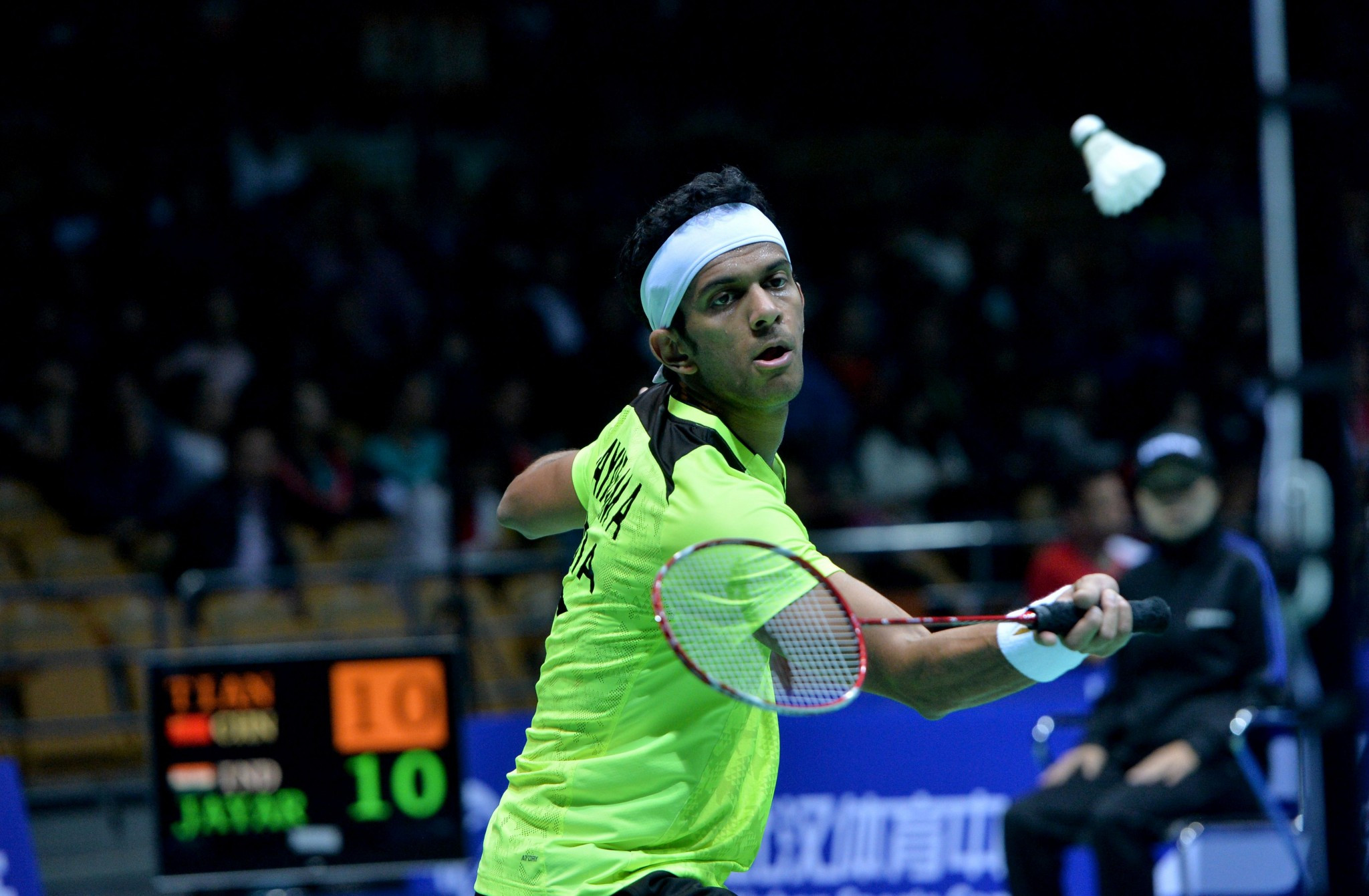 Second seed Ajay Jayaram of India has been eliminated from the Badminton World Federation New Zealand Open ©Getty Images