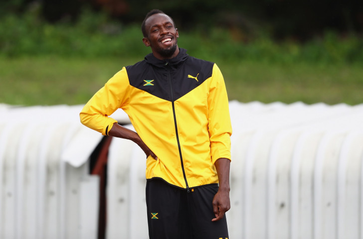 Usain Bolt, pictured in training yesterday before the IAAF World Championships that start in London tomorrow, may face uncertainty when he retires - but not of a financial kind ©Getty Images