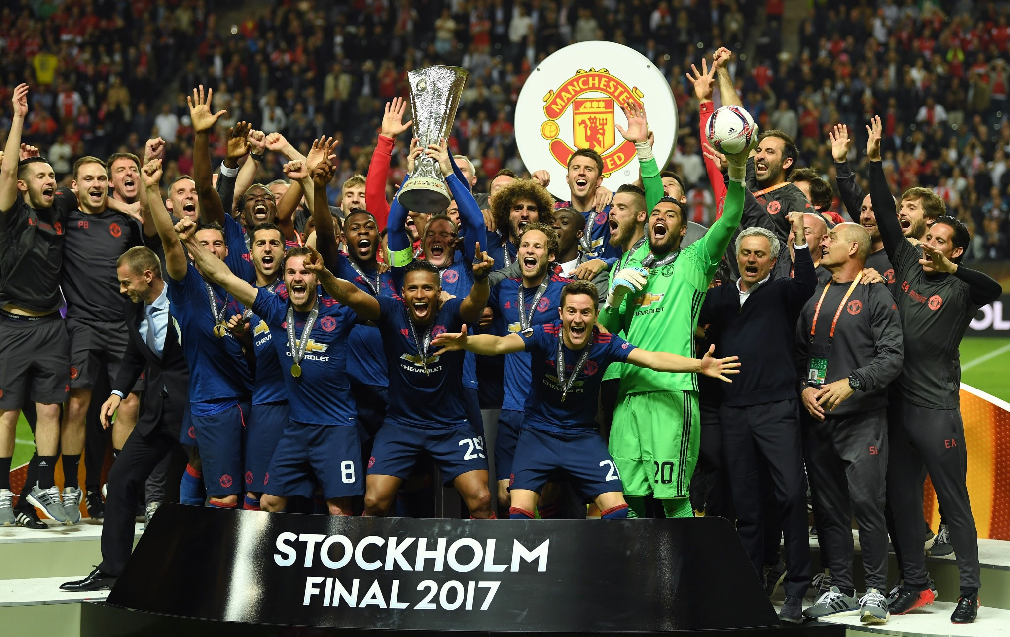 English Premier League giants Manchester United have been fined £8,900 for breaching anti-doping regulations following their UEFA Europa League final victory over Dutch side Ajax in May ©Getty Images