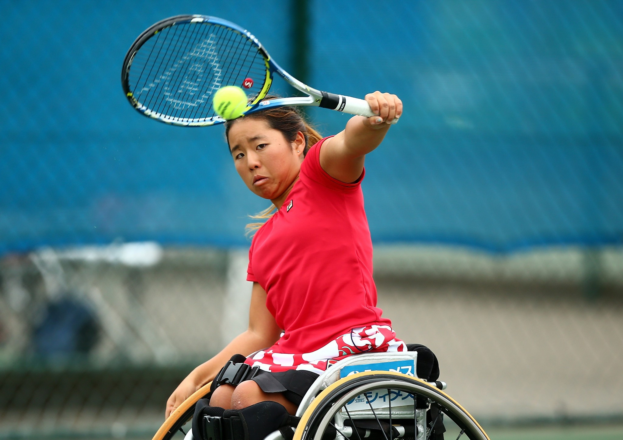 Top women's singles seed Yui Kamiji has made the semi-finals in Nottingham ©Getty Images
