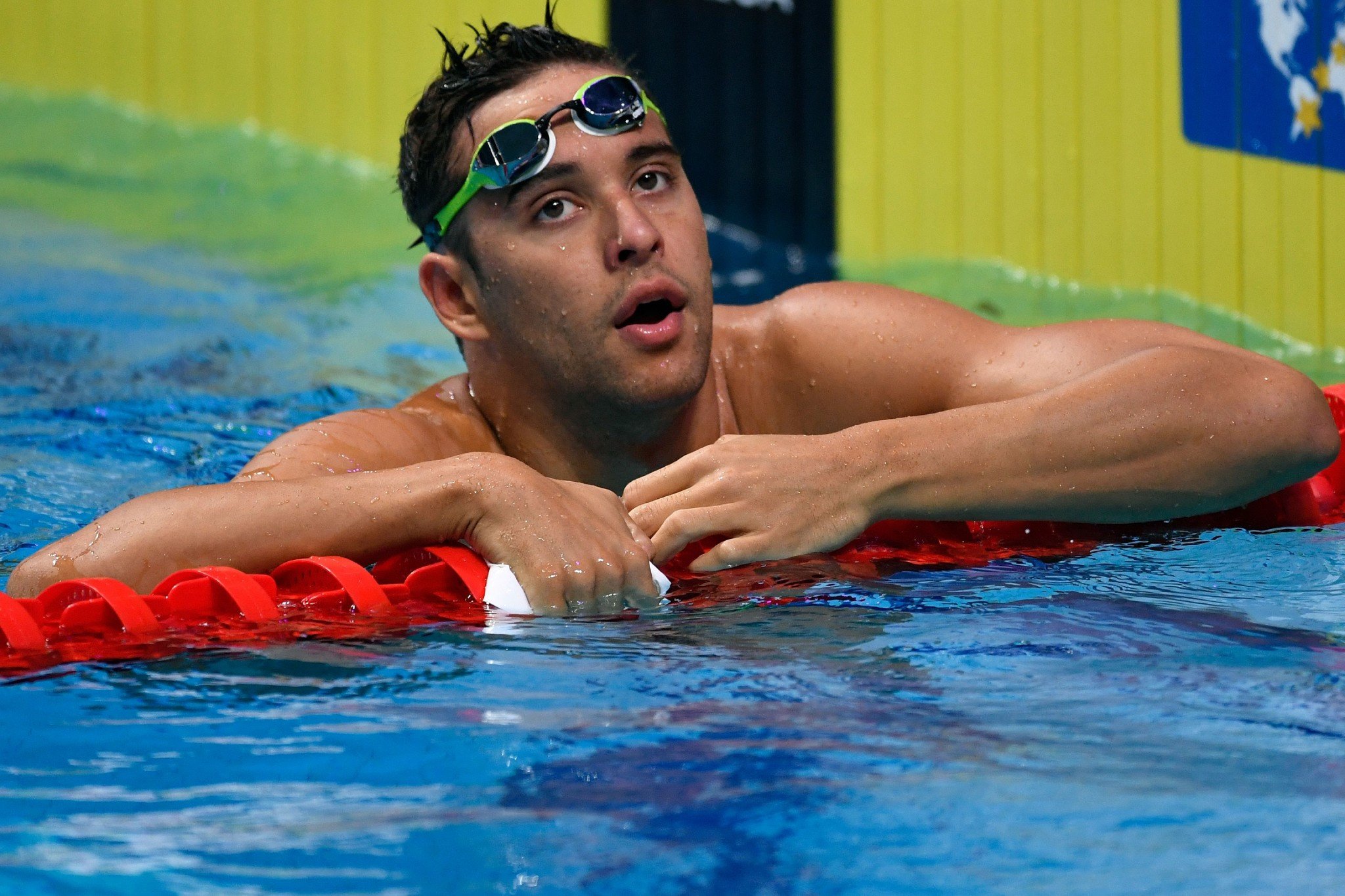 Chad le Clos held off a home challenge to win the men's 200m freestyle ©Getty Images