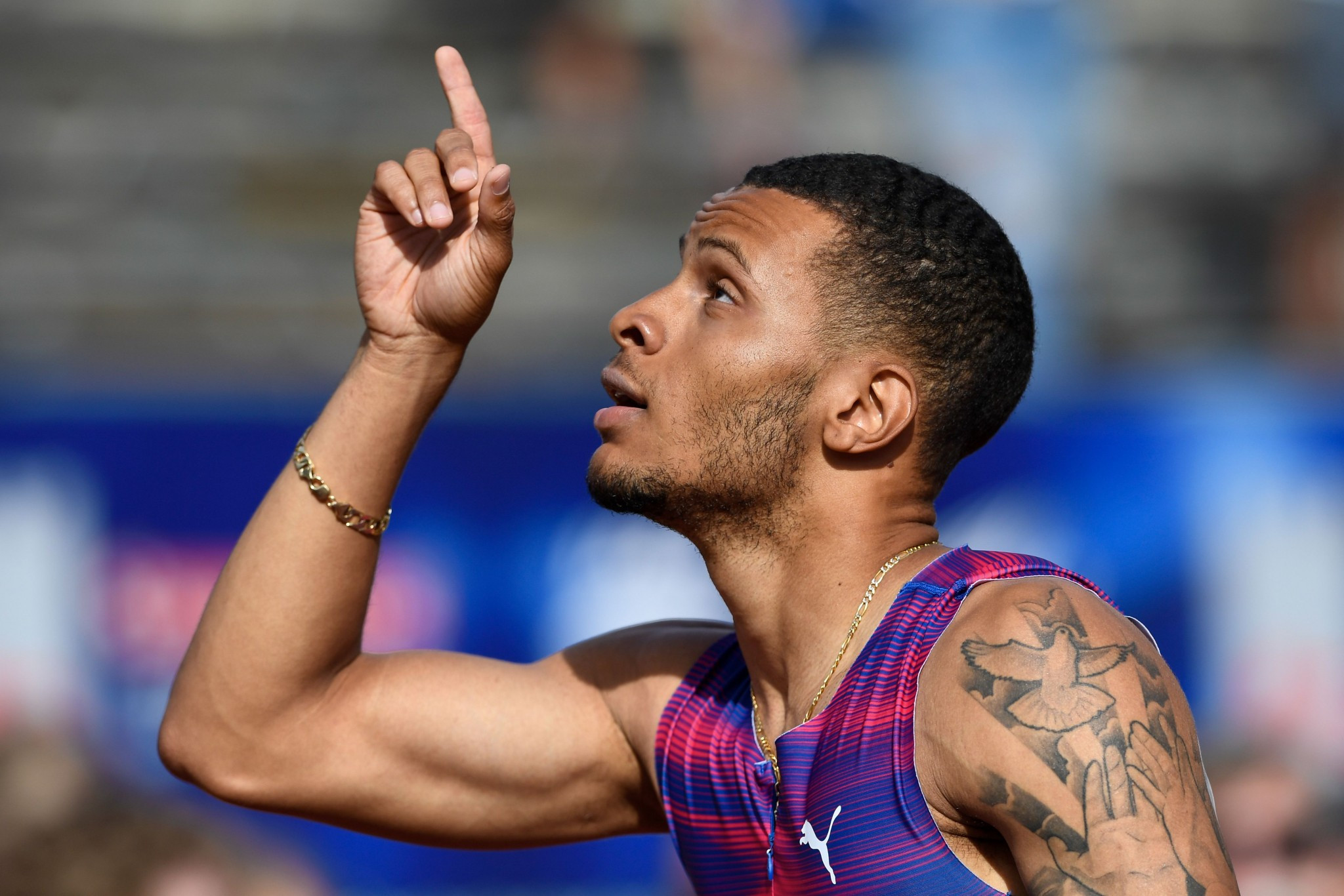 Canada's Andre De Grasse, who had hoped to challenge Usain Bolt in London over 100m, has withdrawn because of a hamstring injury ©Getty Images