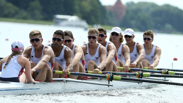 Germany edge United States in men's eights heats at World Rowing Junior Championships