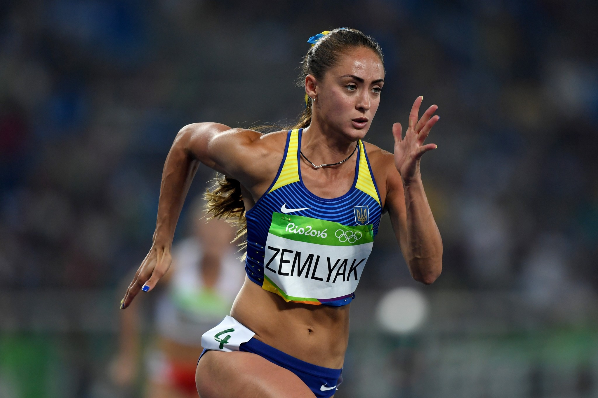 Ukraine's Olha Zemlyak pictured competing in the 400 metres at last year's Olympic Games in Rio de Janeiro ©Getty Images