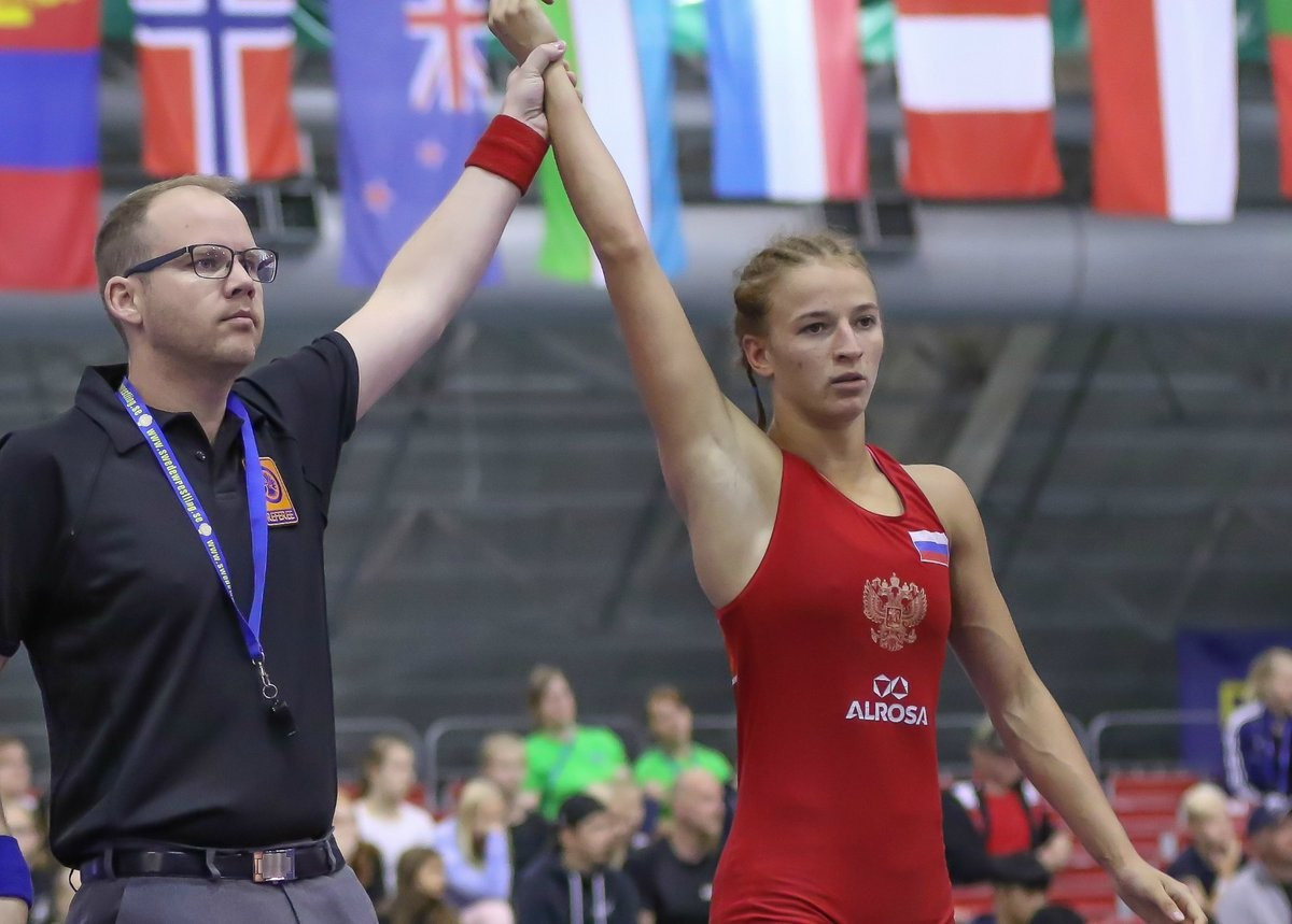 Russia's Kseniia Nezgovorova retained her women's 51kg title ©UWW/Twitter