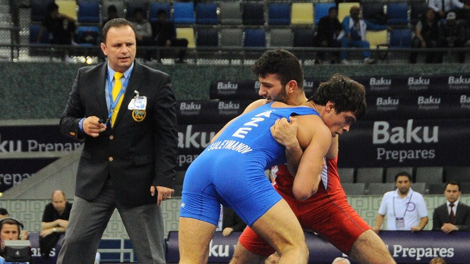 Azerbaijan dominated the final day of the wrestling test event ©Baku 2015