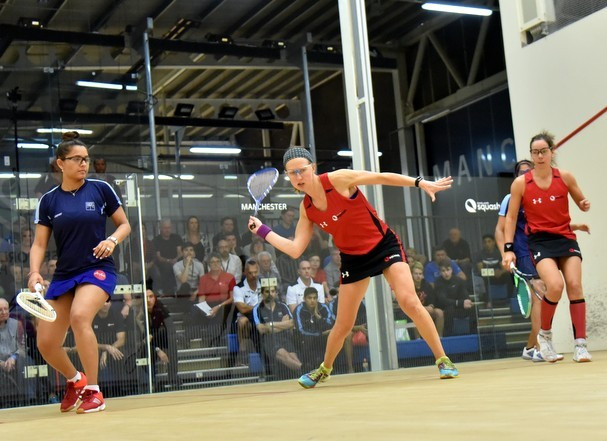 Pairs from England and New Zealand enjoyed success in the women's and mixed events ©WSF World Doubles Championships