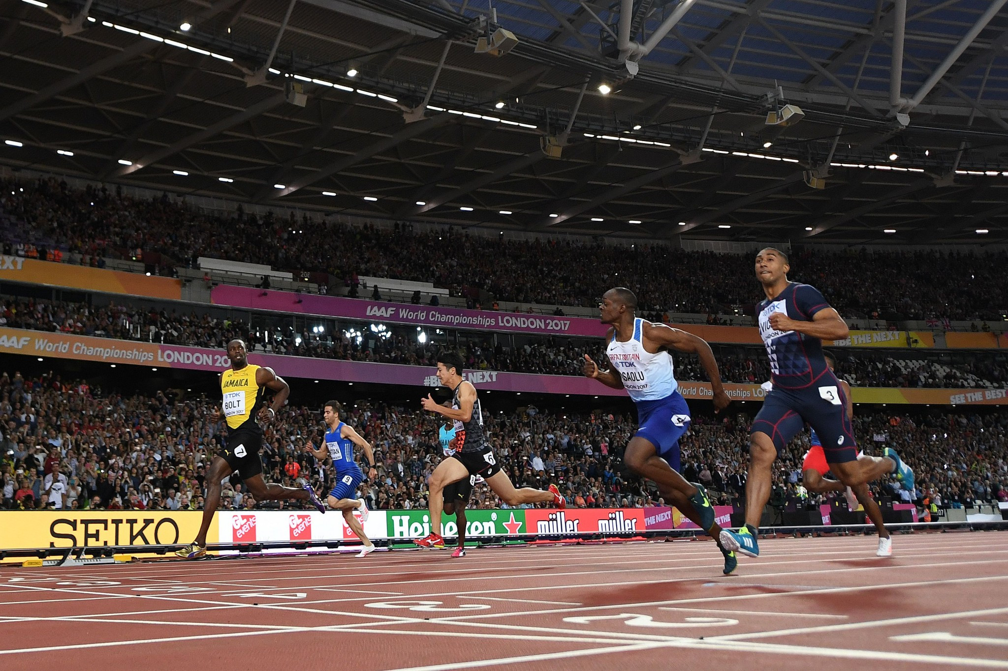 Usain Bolt overcame a poor start to win his quarter-final ©Getty Images