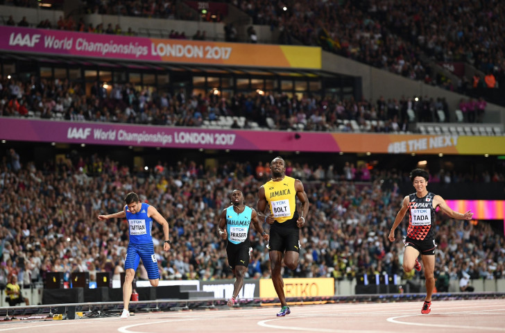 Usain Bolt recovered from a poor start to win in 10.07 and reach the men's 100m at the World Championships ©Getty Images