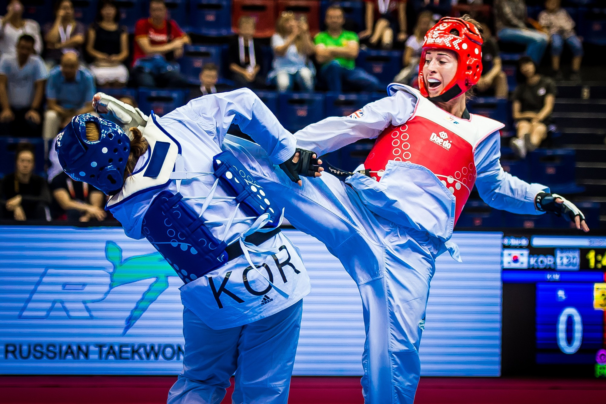 Britain's Bianca Walkden continued her dominance of the women's over 67kg category as she took home the first Grand Prix title of the season with victory over South Korea's Kim Bich-na ©World Taekwondo
