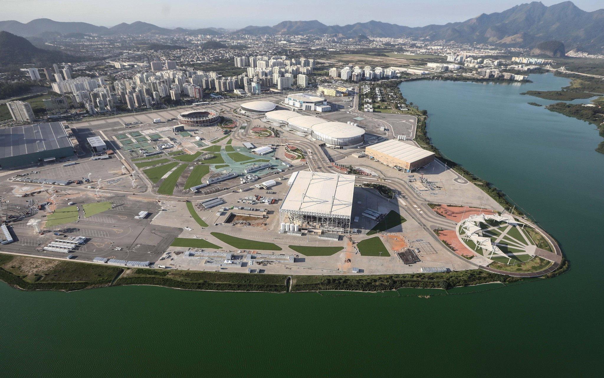 The Olympic Park in Barra de Tijuca one year on from the Olympic Games ©Getty Images