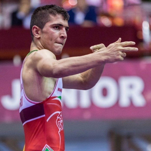  Poya Dad Marz was one of two Iranian gold medallists today ©UWW
