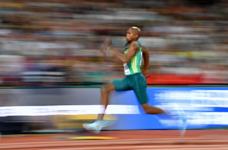 Luvo Manyonga en route to world gold in the long jump for South Africa ©Getty Images